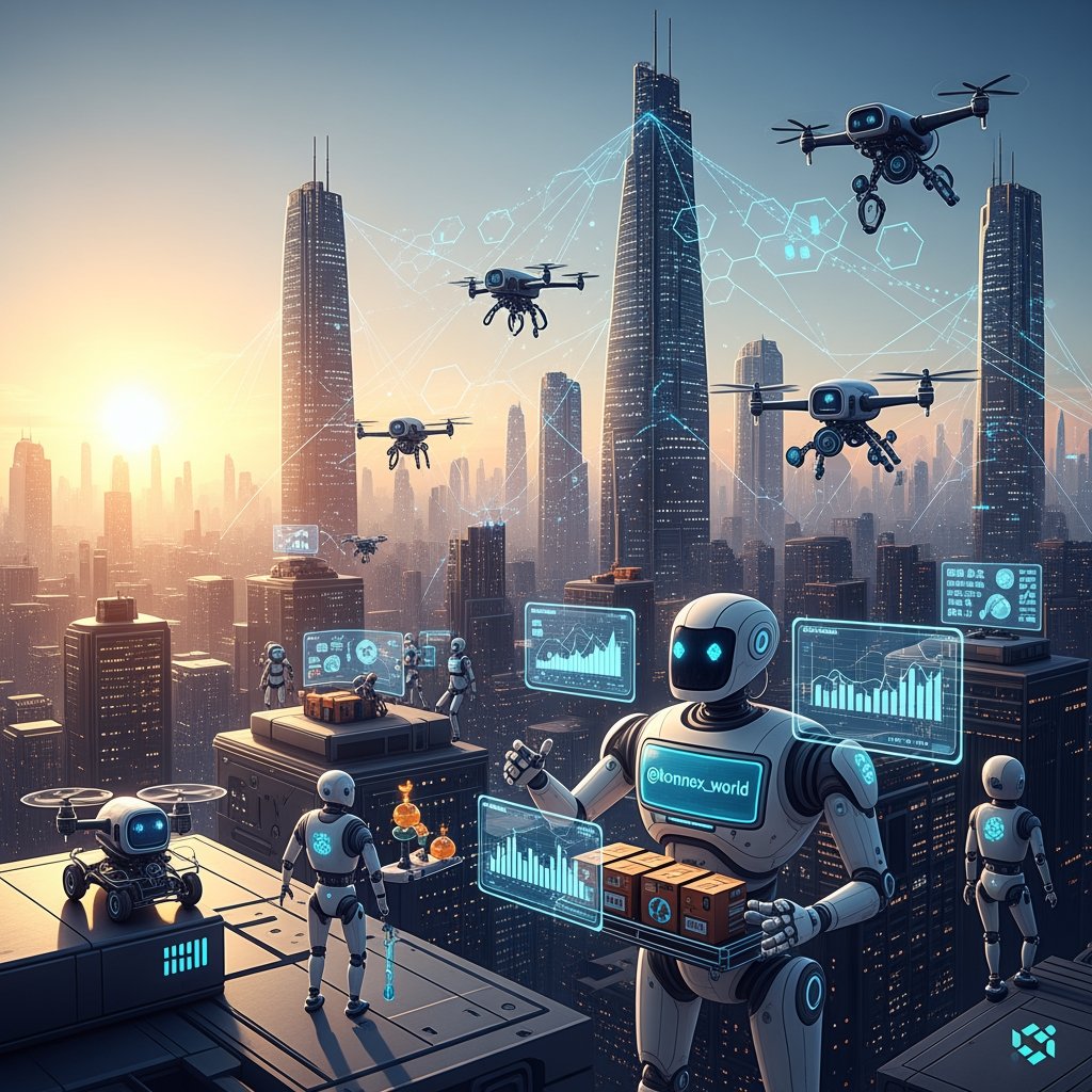 The future of Ai &amp; robotics isn't built on promises, it's built on proof.
<a href="/konnex_world/">Konnex</a> runs proof of physical work on real-world robots &amp; autonomous agents,every tasks generates verifiable on-site evidence,then settlements auto- execute on-chain with instant stablecoins payout.