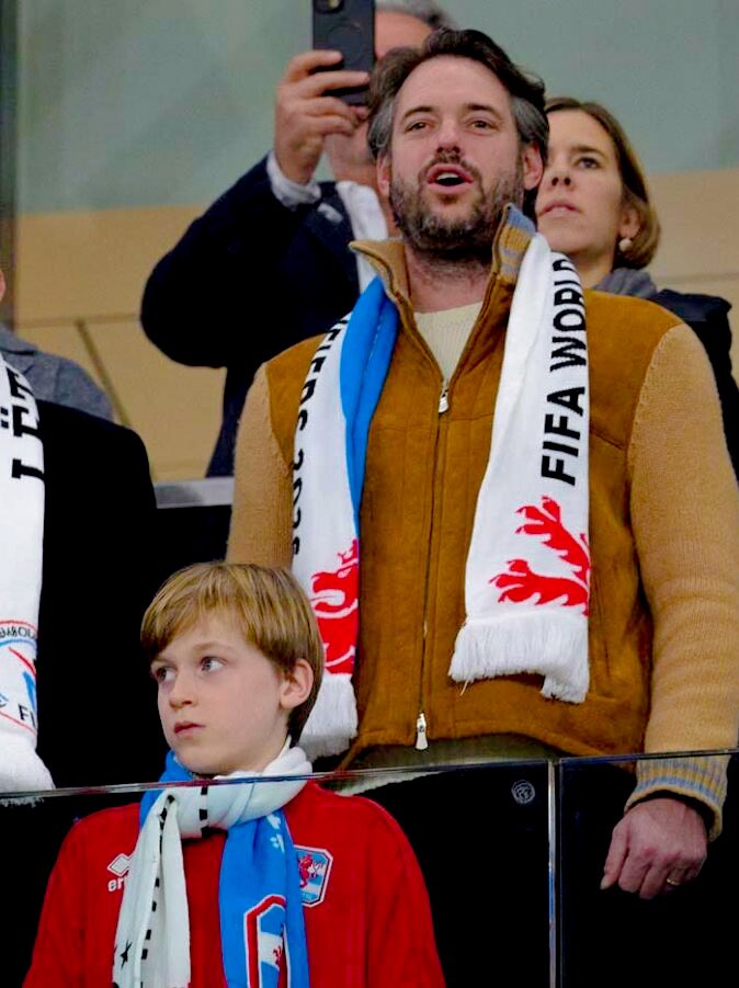 royalchildren_'s tweet photo. Prince Félix of Luxembourg and Prince Liam of Nassau attend the World Cup qualifier in men's football between Luxembourg and Germany, at The Stade de Luxembourg in Luxembourg ⚽️ -November 14th 2025.
.
📷 : Jean-Claude Ernst/LUXPRESS.
.
#PrinceFelix #PrinceLiam #Luxembourg https://t.co/eJsvxyACqG