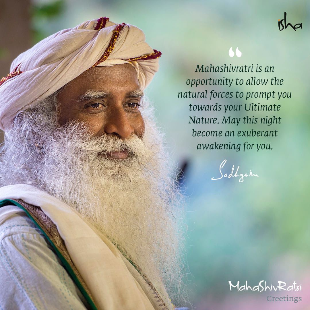 rustndust7's tweet photo. May this night become a night of true awakening for everyone.

Please join us to celebrate Mahashivratri at the Isha Yoga Centre or on the livestream at https://t.co/h8XQOQQQ0x https://t.co/n8Ste5xNMq
