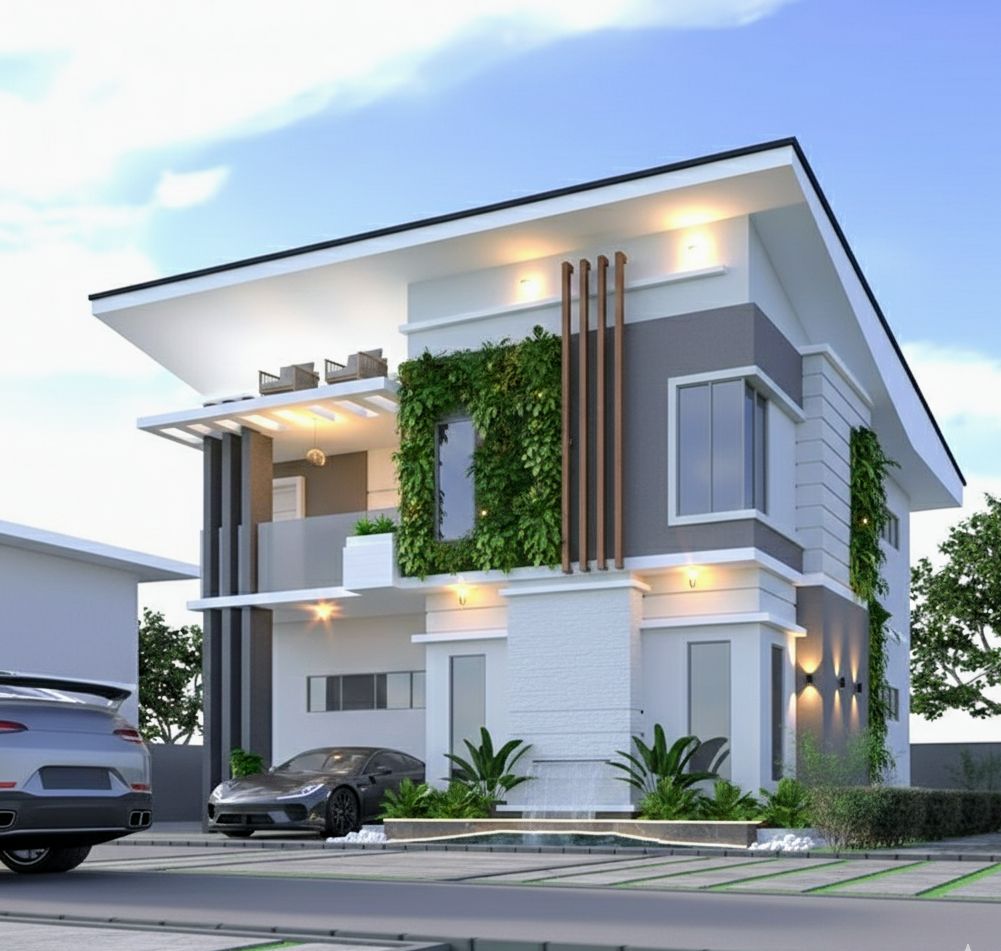 DesignCraftLtd's tweet photo. Modern architecture isn't just about the building; it’s about the lifestyle. 🏠✨

We focus on clean lines, sustainable greenery integration, and functional luxury.

Turning "uncompleted" into "unmatched" this week. 📐👷🏾‍♂️

#Architecture #Nigeria #RealEstate #DesignCraft https://t.co/Y5GEhJ9JRz