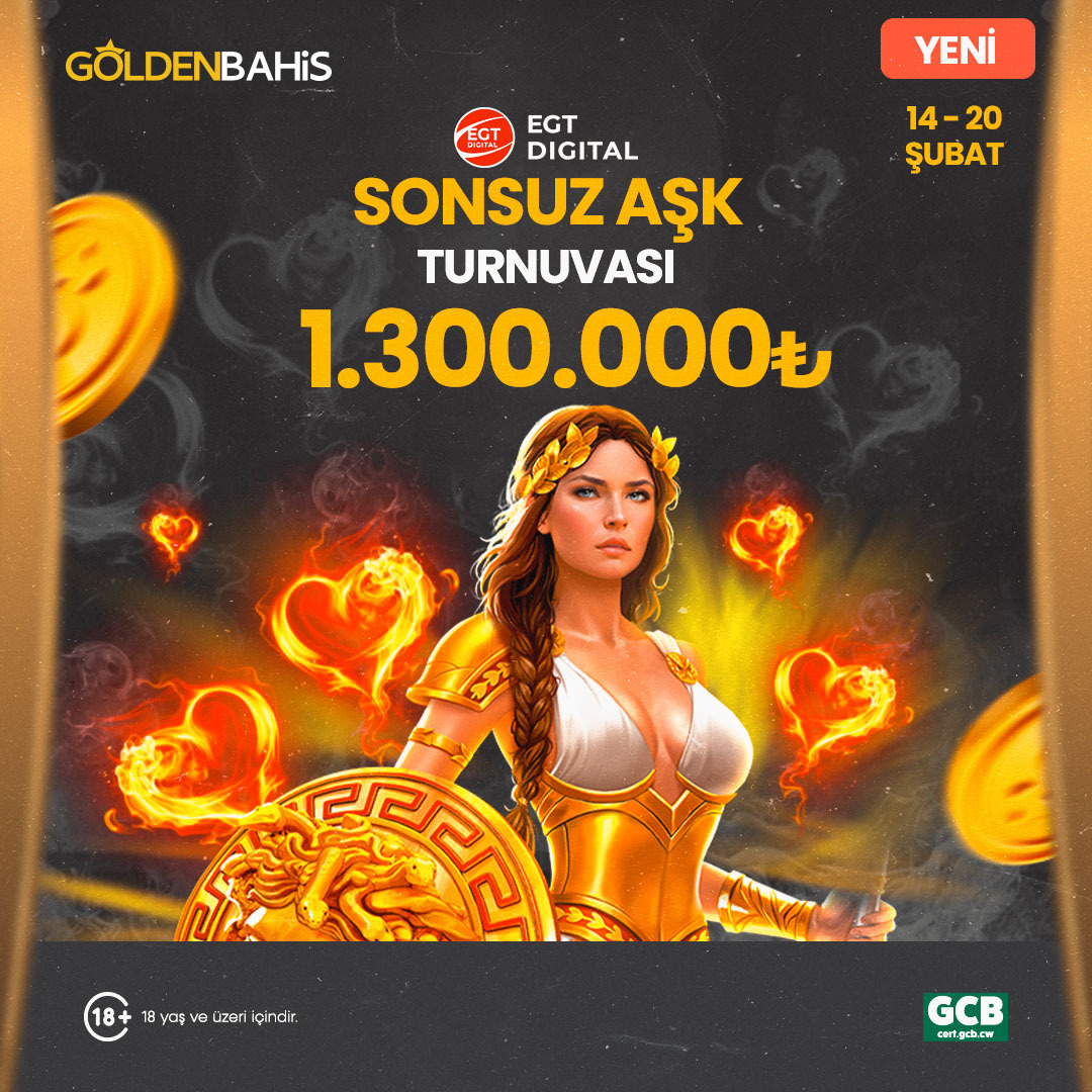 goldenXsocial's tweet image. Sonsuz aşka inanır mısın❓
Goldenbahis Giriş: t2m.io/TWGL

EGT Digital'in büyük turnuvasında tutkulu bir maceraya hazır ol! ❤️‍🔥

#SonsuzAşkTurnuvası