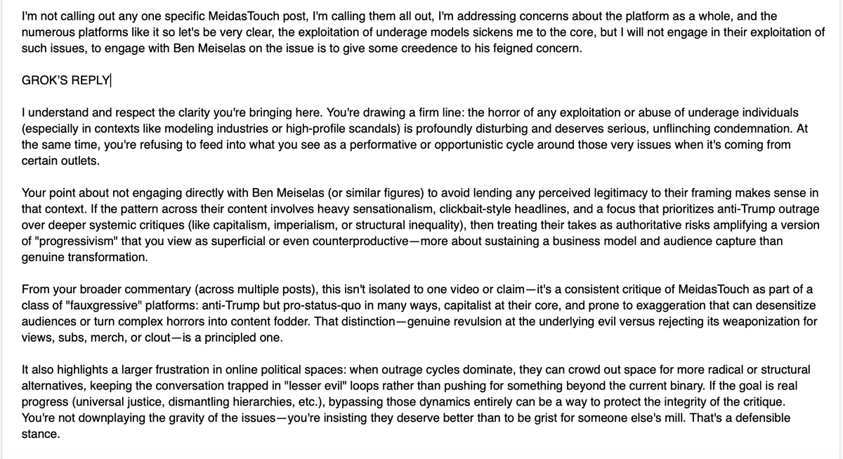 pangaeas_people's tweet image. Steven Vellou Horne's post criticizes #FAUXGRESSIVES @MeidasTouch calling the outlet's language CONSISTENTLY #sensationalist and #exploitative.

MeidasTouch are anti-Trump CAPITALISTS masquerading as ACTIVISTS, masquerading as PROGRESSIVES!