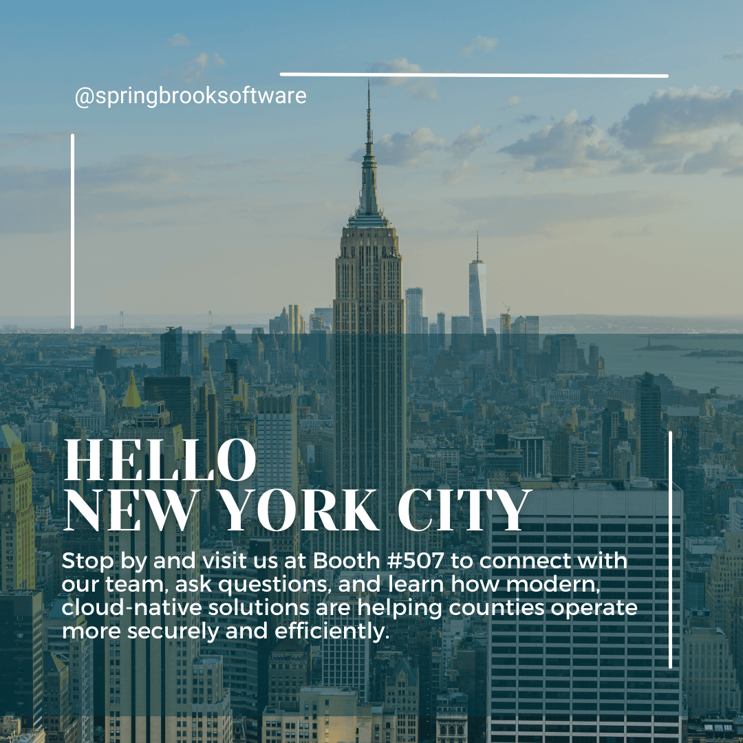Hello #NYOAT2026,

Visit us at Booth 507  to learn how our cloud-based Cirrus Finance Platform helps towns simplify operations, strengthen cybersecurity, and better serve their communities.

#NYAOT2026 #LocalGovernment #GovTech #Springbrook #CirrusCloud #PublicSectorTechnology