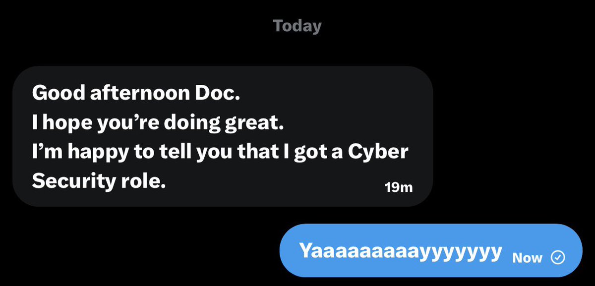 This is proof that when guidance, community, and hard work come together, a Cybersecurity career is within reach. I will keep doing everything I can to help people build their careers, brick by brick 🥂

I will be sharing details of my next mentorship cohort soon. Watch this