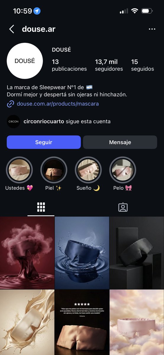 bertimolo's tweet image. Servicio a la comunidad: compré un antifaz para dormir en esta página (douse.ar), pero el producto no existe. Es trucho, no sean tan señoras como yo y no caigan 👵