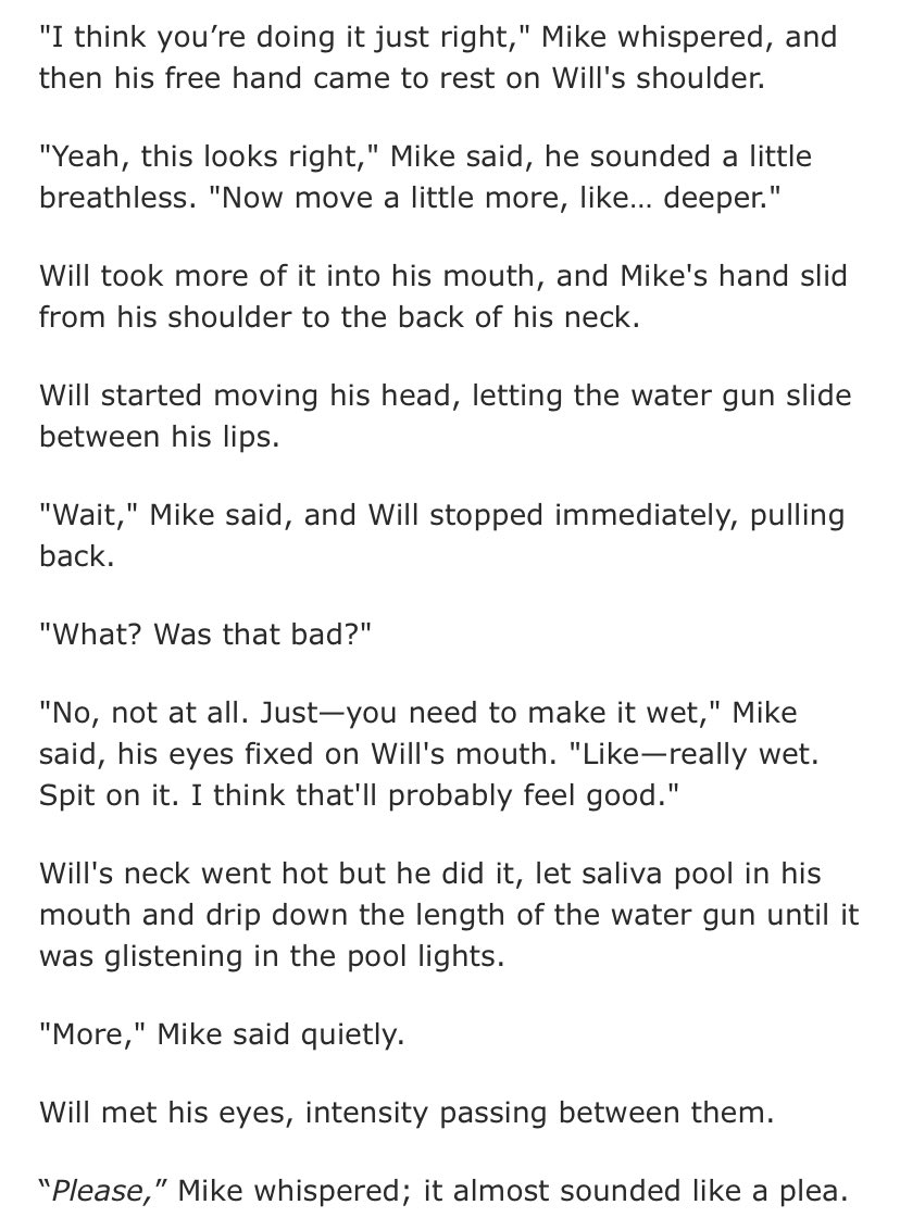 this has to be one of the most unhinged mike’s i’ve ever read.. give me more