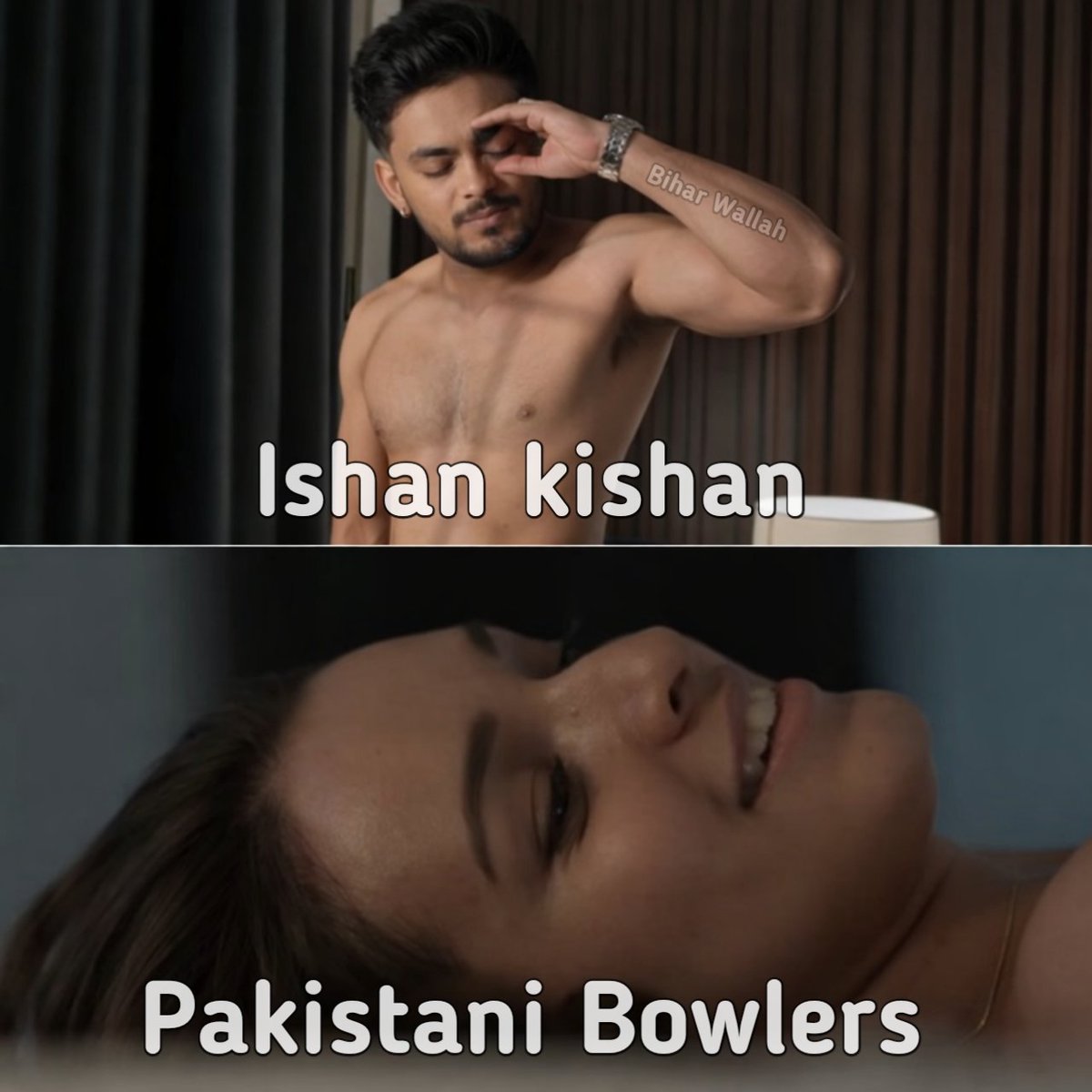 BR_wallah's tweet photo. Bihari doesn’t argue with Pakistan… he takes the class.

Ishan kishan 🐐

#INDvsPAK

#IndiaVsPakistan