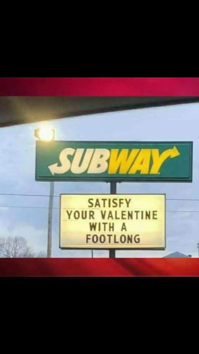 Shoutout to the genius Subway manager for making the best Valentine’s Day marketing ever…