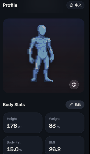 gule7309's tweet photo. Day 8 of building minimalist fitness tracker.
- Create a avatar in this fitness tracker and train, your avatar will grow as you train (push day -> chest and arm got bigger) 🙌❤️🔥
- Adjsut skin color as u want
#fitnessapp #workoutapp #fitness #gymlife #workout https://t.co/NcGv3BeauC