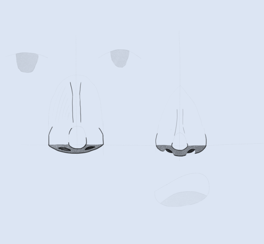 SweetGab_'s tweet photo. Two noses! #art #digitalart #drawing #learntodrawin30days https://t.co/OLPhwahxtZ