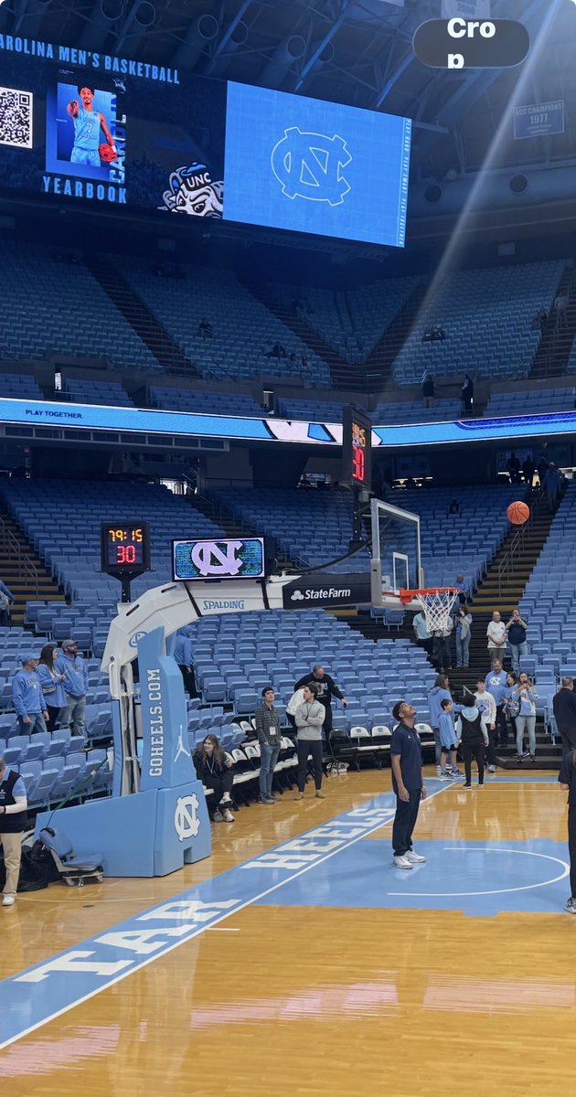 Hoop of the Day…Dean Smith Center, Chapel Hill, North Carolina. #hoopoftheday