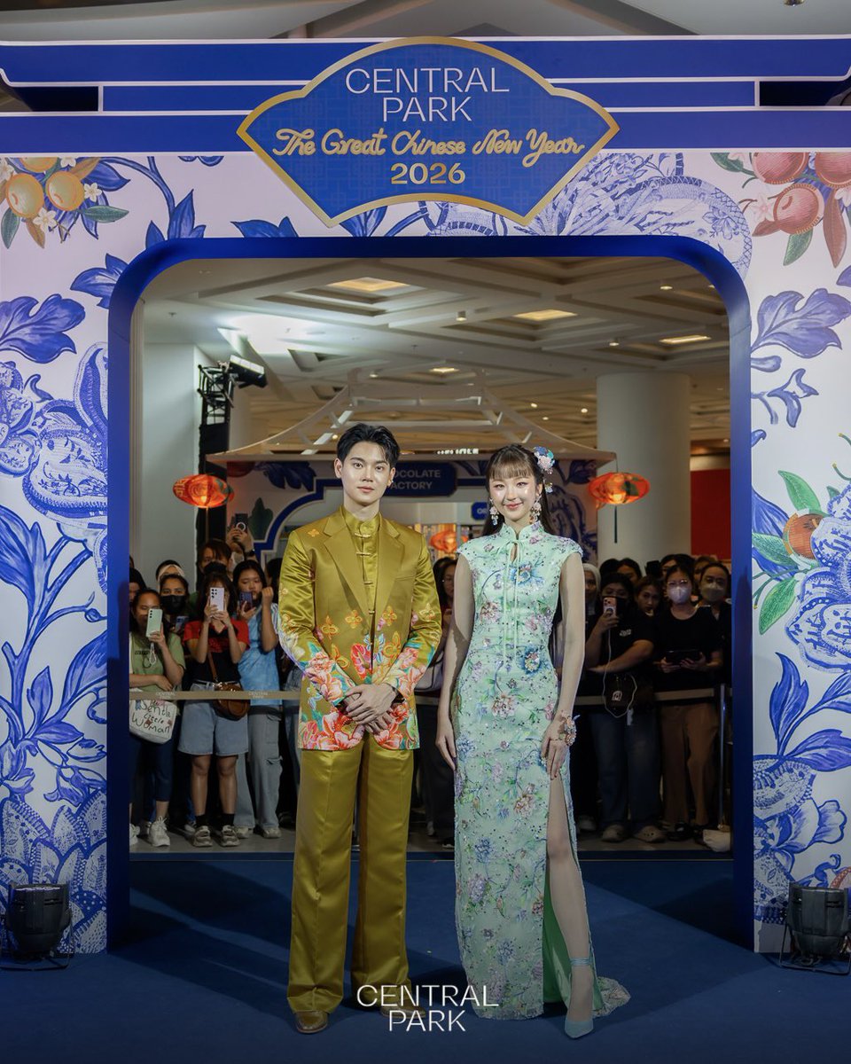 Yin &amp; Thanaerng at Central Park —
shining bright at The Great Chinese New Year 2026 🧧✨

An unforgettable celebration of style, culture, and new beginnings.

#yinyin_anw
#THANAERNG 
#CNYCentralParkXThanaerng
#CNYCentralParkXYinAnan
#CentralParkTheGreatChineseNewYear2026