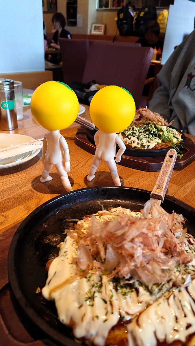 そういえば開演前にお好み焼きを食べました
