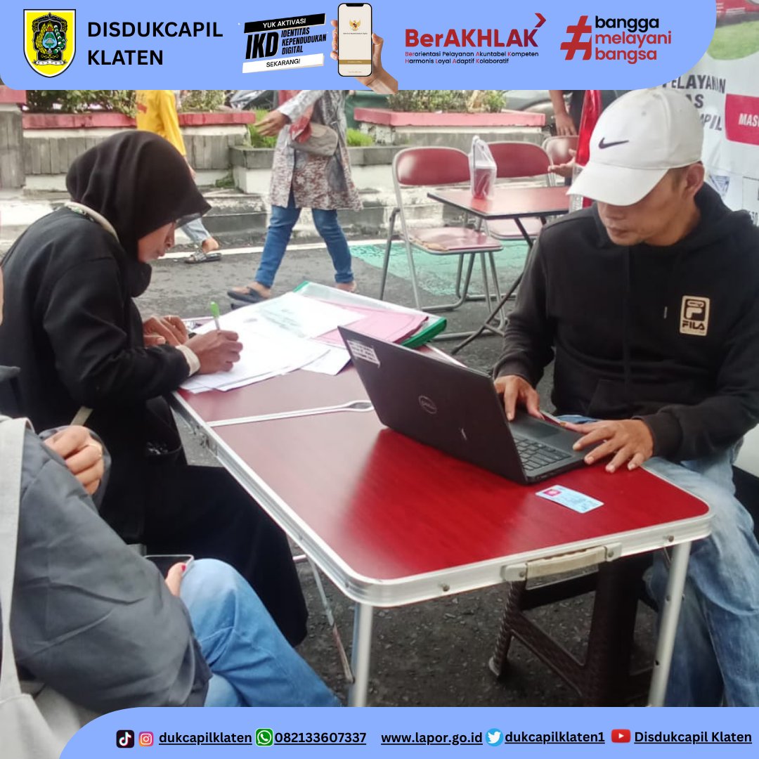 Laporan pelayanan CFD hari ini, 15 Februari 2026 adalah sbb :
Ajuan AKL : 3
Ajuan AKM : 0
Ajuan KTP : 37
Ajuan KK : 15
Pindah datang : 2
Rekam KTP : 25
Ajuan KIA : 17
Konsultasi Capil : 4
Konsultasi Dafduk : 4
IKD : 5
Demikian laporan kami sampaikan terima kasih🙏🏻