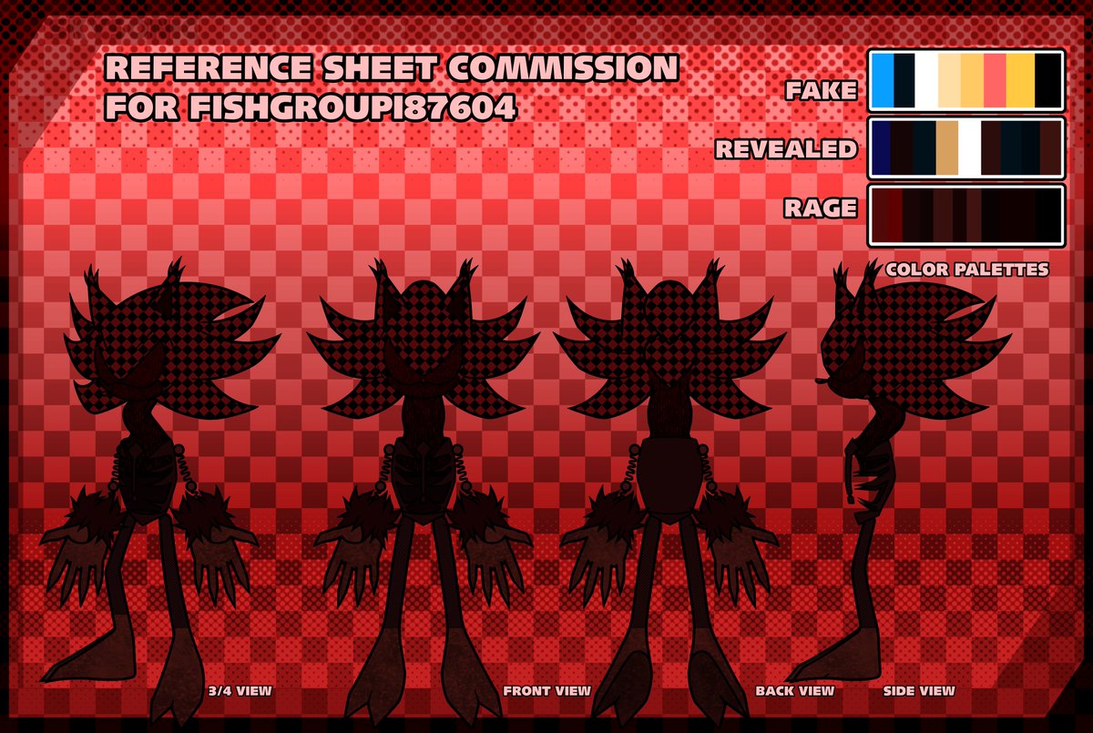 [C●MM For ShellFish / <a href="/FishGroupi87604/">Calcium/Shellfish</a> On ☕️ / Discord!]
Detail ; Custom Adoptable / Reference Renders + 2 ALTs of their EXE

This took me an extremely large amount of time, 5 days to do all of this and it's finally complete 
#sonicexe #sonicexeoc #originalcharacters