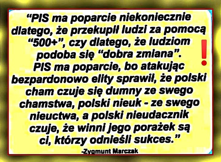 Prawda czasu, prawda ekranu, o tzw. ,,elitach'' i zwolennikach PiS.