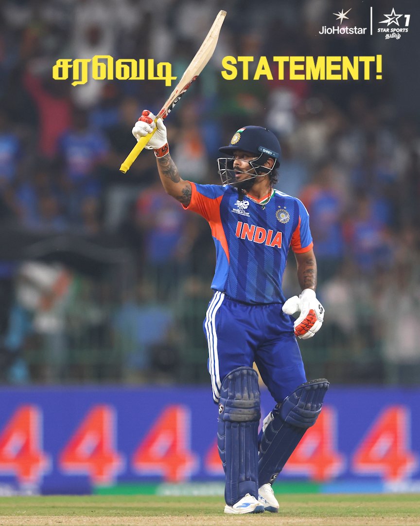 StarSportsTamil's tweet photo. எதிரிகளை பதற வெச்சுட்டாரு Pocket Dynamo! 🫡💥

📺 தொடர்ந்து காணுங்கள் | ICC Men’s #T20WorldCup |#INDvPAK| JioHotstar &amp; Star Sports 1 தமிழில்

#StarSportsTamil #TeamIndia https://t.co/1BVqOzogIC