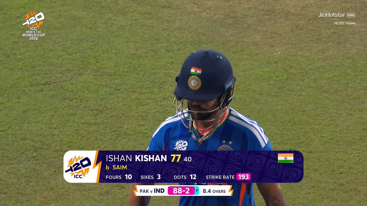 Stand up and salute to this guy🙌🏻🙌🏻

High Pressure Match, Top Class performance. 🔥

#INDvsPAK 
#INDvPAKWatchlist 
#IshanKishan