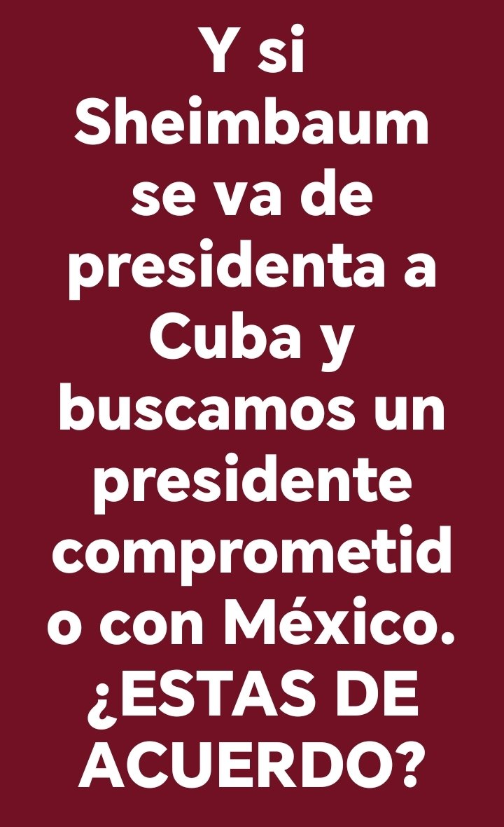 Que la TÍSICA LITUANA-BULGARA <a href="/Claudiashein/">Claudia Sheinbaum Pardo</a> se vaya achingarasuputamadre a CUBA.