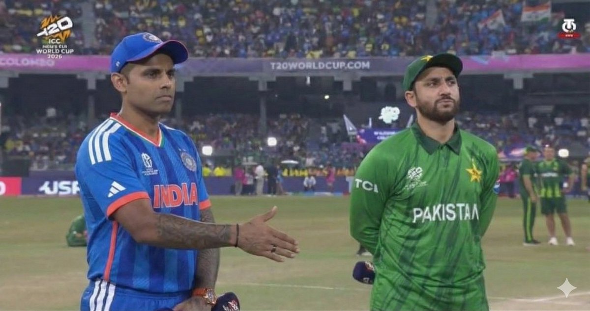 No handshake? 
Sportsman spirit naam ki bhi koi chutia cheez hoti hai! Hell to Agha

#T20WC2026