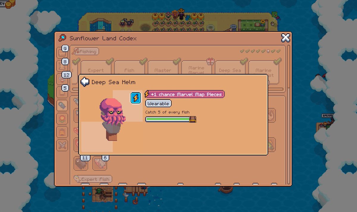 teecarpio's tweet photo. I finally got this hat thanks to the new fishing update from @0xSunflowerLand. 🐙

#SunflowerLandFarm https://t.co/2VPBgoar8I