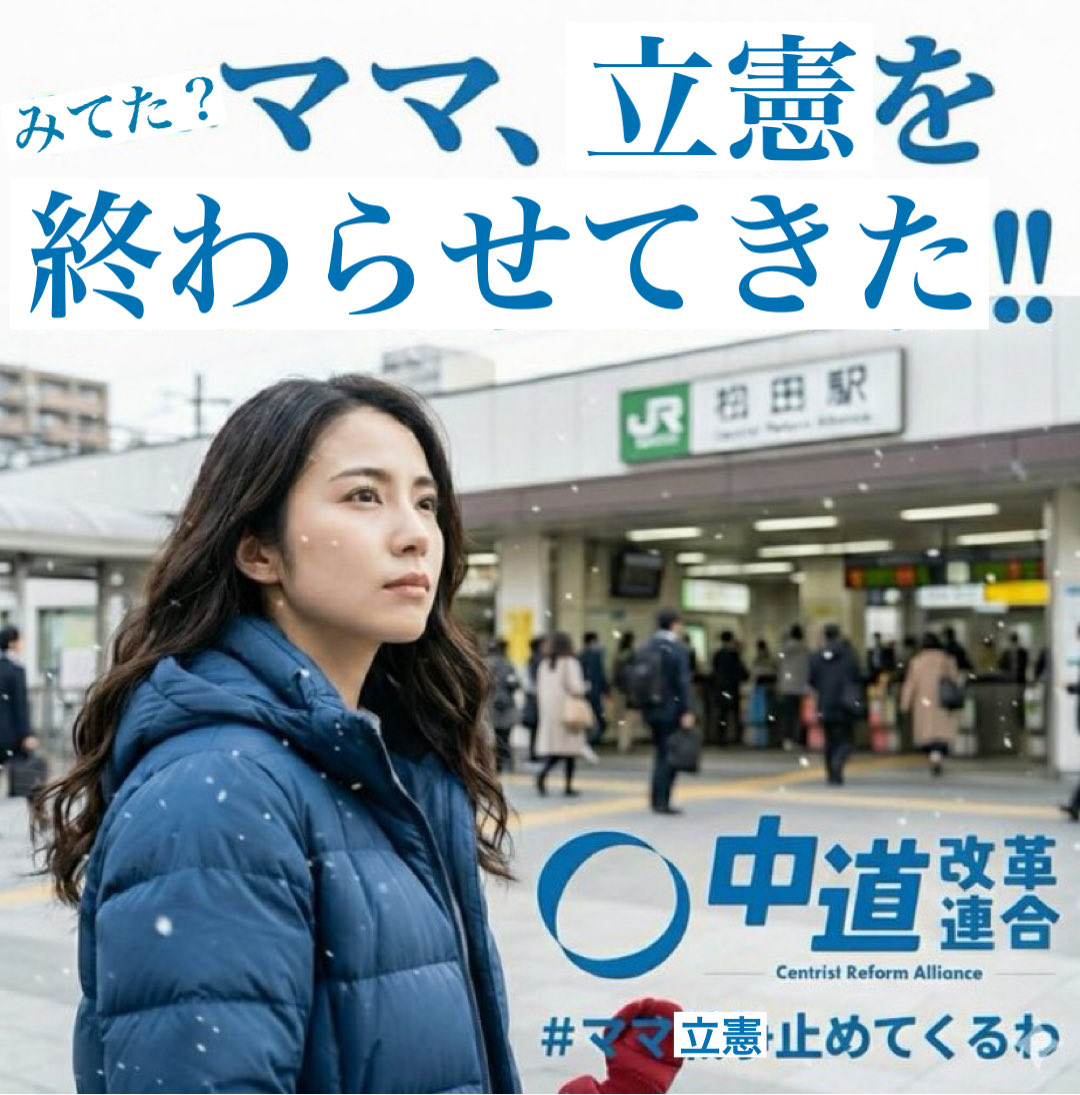 ママが終わらせたのは中道だったな🤣
あのキモいハッシュタグも間違いなく一つの要因だぞ