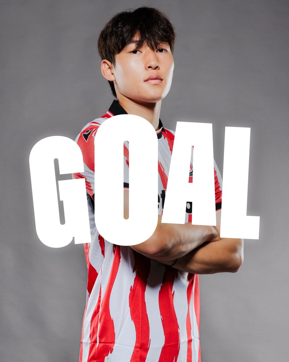 19' Cissé, Rigo and Bocat exchange first time passes before the French full back slides in Junho who takes a touch before powering beyond Lecomte.

🔴⚪️ 1-0 ⚫️