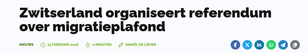 demo_demo_nl's tweet image. Hadden wij nog maar het referendum👇
‘Zwitserland organiseert referendum over migratieplafond.’
‘Zwitserse regering en parlement zijn tegen, maar toch komt het referendum er, nadat een petitie in recordtijd de vereiste 100.000 handtekeningen haalde.’
nieuwrechts.nl/109185-zwitser…