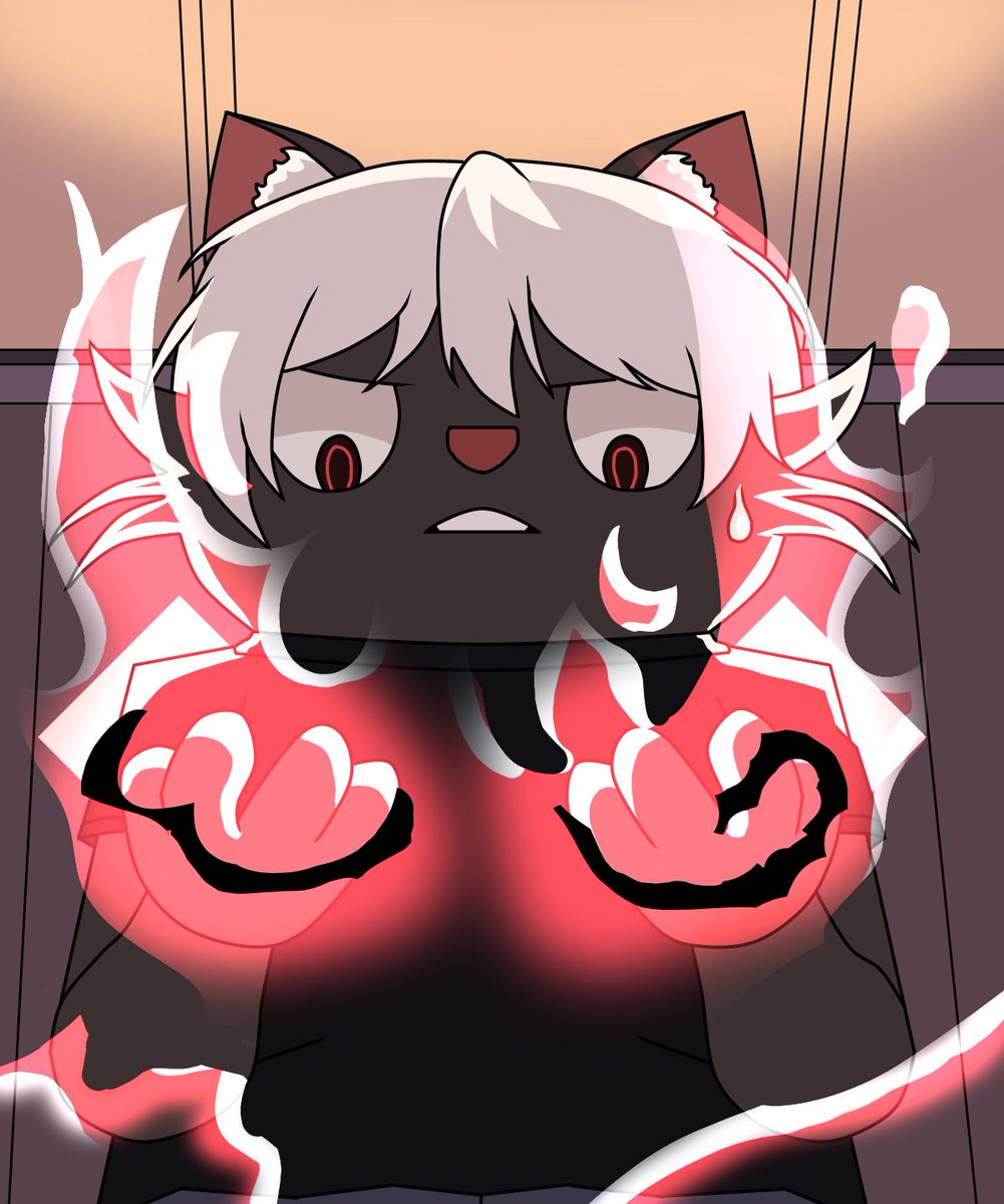 Siggy with pale hair stands frozen as crimson energy swirls around both hands, red eyes wide with fear and a single drop of sweat marking the moment of dark awakening.
<a href="/ritualnet/">Ritual</a> | <a href="/ritualfnd/">Ritual Foundation</a>