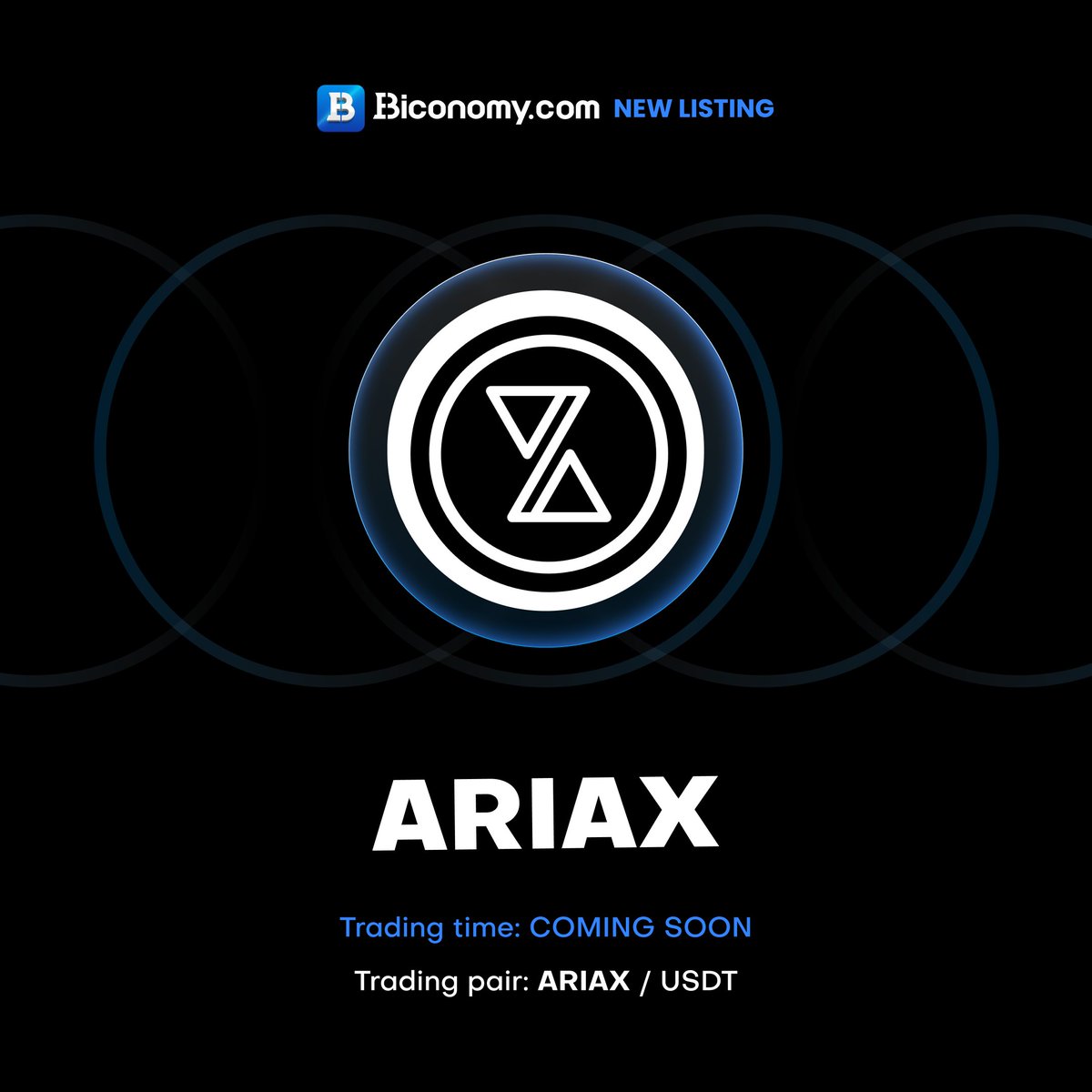 🚀COMING SOON!🔥 $ARIAX

We are excited to announce that <a href="/ariaxcoin/">Aria Coin</a> will be listed on <a href="/BiconomyCom/">Biconomy.com</a>! The #ARIAX / #USDT spot trading pair will be available soon!🔥

Full details👉 biconomy.zendesk.com/hc/en-us/artic…

#BiconomyCom #BIT #Crypto #Blockchain #Trading #cryptomarket #cryptocurrency
