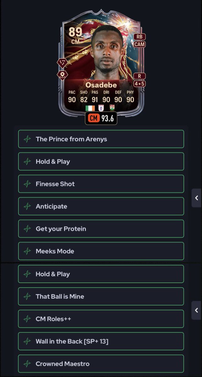 الي محتاج محور سوبرستار 👨🏻‍🍳💣

- تيكي تاكا + مثلث ذهبي ✅
- فنس + ارضي + 5 ⭐️ قدم ضعيفة ✅
- Lean Tall + انترسبت ✅
- جميع بلاي ستايلات الدربل المهمة للوسط ✅
- ينفع ديب لاينق + بوكس تو بوكس بحكم انه يعتبر لاعب طويل ✅
- افضل كمستري ستايل له: Sniper ✅

kick.com/rrwai7i 🎥