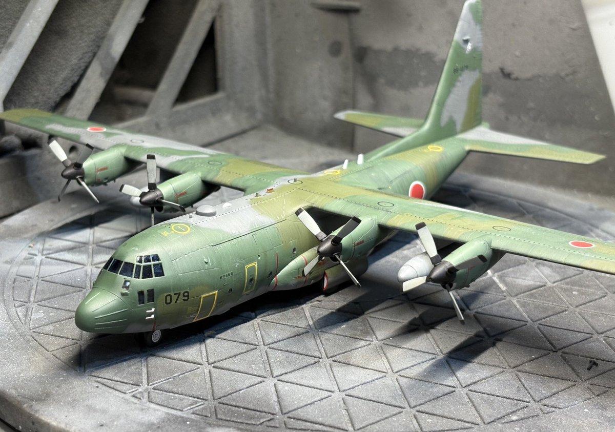 GWH 1/144 C-130H 
第401飛行隊　079号機　完成！！
#144スケモ 
#GWH
#ピットロード
