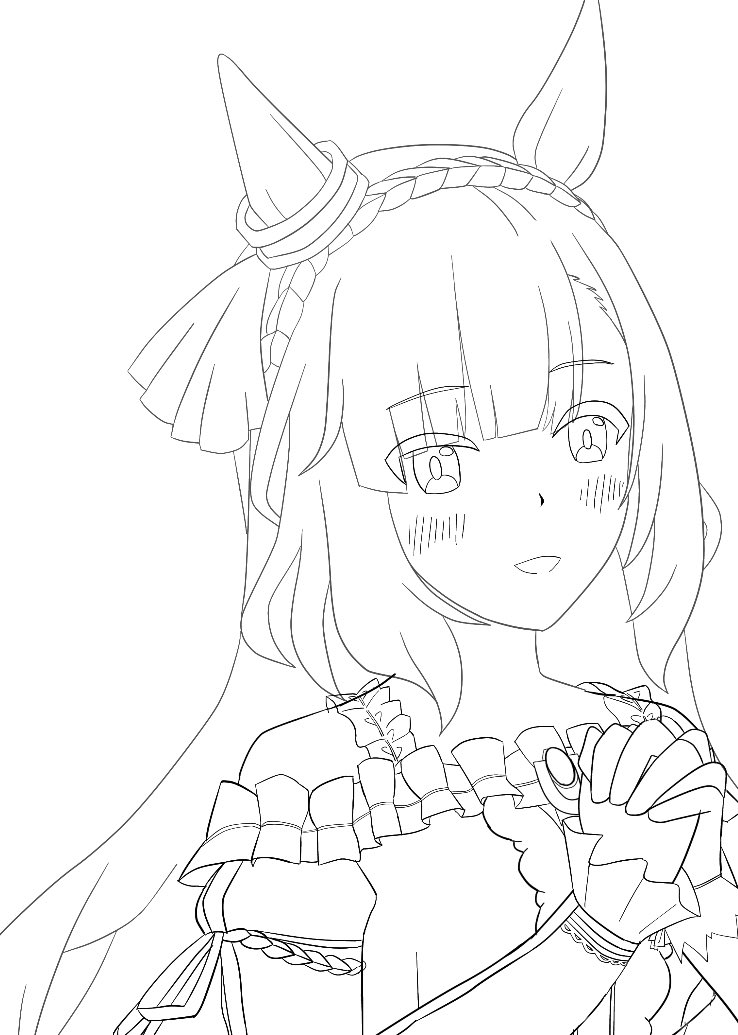 Post by hiro@2/6新規絵投稿しました！ on X: 線画ラフ