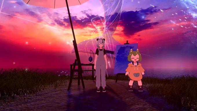 超かぐや姫を見るためだけに入れたvrcを純粋に楽しんでしまっているのであった