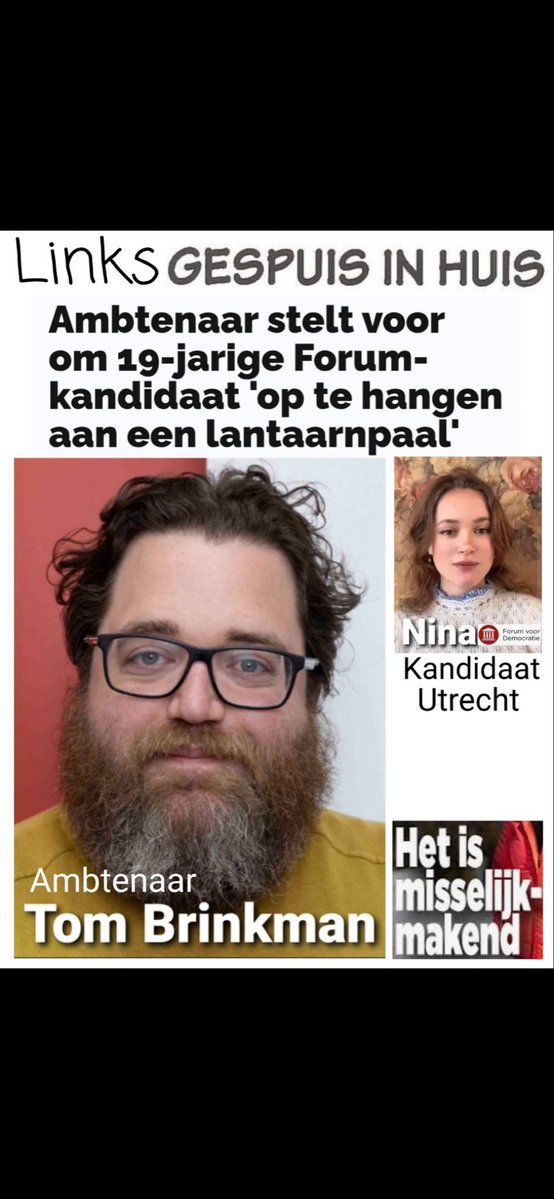 Zorg goed voor haar FVD !
Dit soort engnekken hebben we teveel rondlopen!