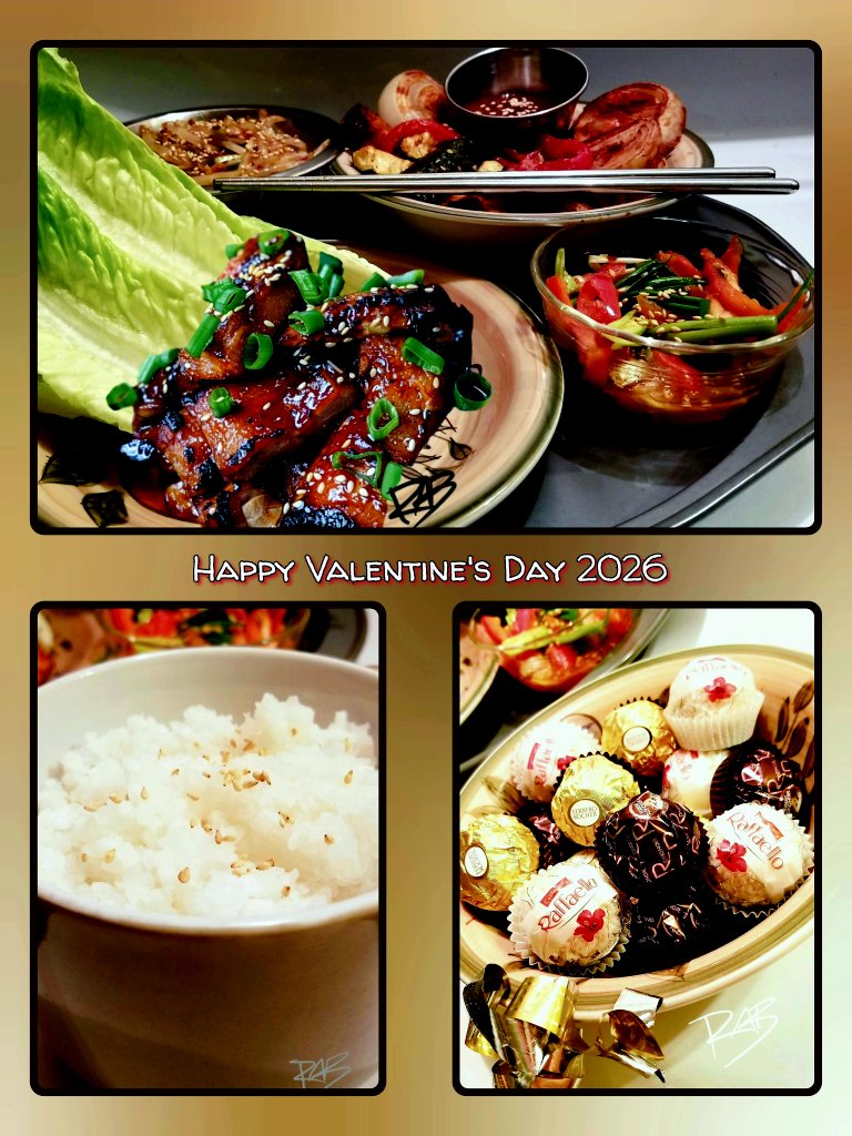 RaechelleBenne2's tweet image. Our Valentine's Day in 🇨🇦, Minho Honey--my 'dream date' w U in #recto Red❤-TY😚
Our menu: SAMGYEOPSAL (삼겹살)--it was delicious!
#ferrerorocherchocolates 4U🍫
The ESSENCE of U was here💙
Our Music: 
🎵youtube.com/playlist?list=…
Goodnite-Sweet dream my Love😘
사랑해요❤🌹
#LeeMinHo