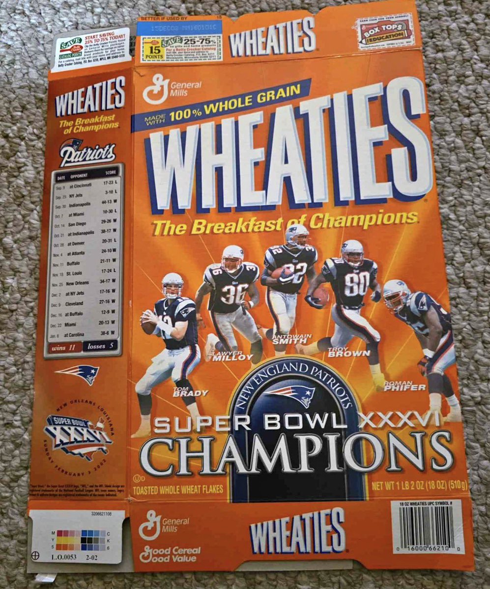 PatsPlanet_'s tweet image. Breakfast of Champions, literally.