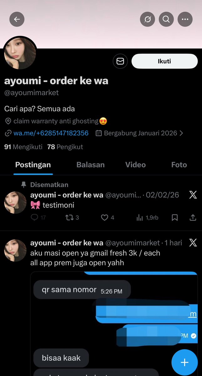 evdible's tweet photo. HELP RT 

PENIPU, PHP, SCAM
NOKOS LINE / AKUN LINE

nominal ga seberapa aja dipake nipu? najis banget lo @ayoumiplaces https://t.co/ZdOKuL8lG8

nomor wa yang dia pake +62 851‑4718‑2356

#zonaba #zonauang #zonajajan https://t.co/R41sOggOBT