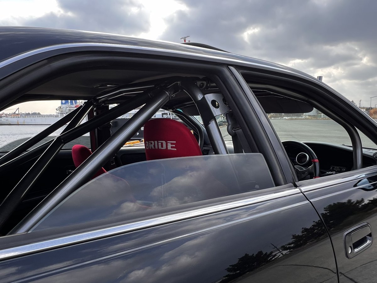 雪溶けて天気良かったからドライブ
ファッション&amp;機能面も兼ねたロールバー追加🙂