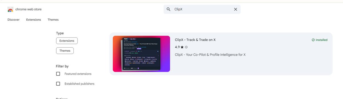 Are you already using the ClipX Extension? 👀

We want to see your setup.

1️⃣ Already installed?
Comment your Profile Screenshot below. 📸

2️⃣ Not yet?
Download it, try the features, and share your opinion.

Upgrade your feed today👇

Download Now : chromewebstore.google.com/detail/clipx-t…
