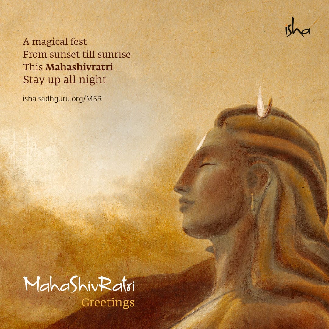 Mahashivratri is not just a festival; it is a physiological possibility. The unique alignment of the planet helps you raise your perception by at least one notch #PoweredByAdiyogi