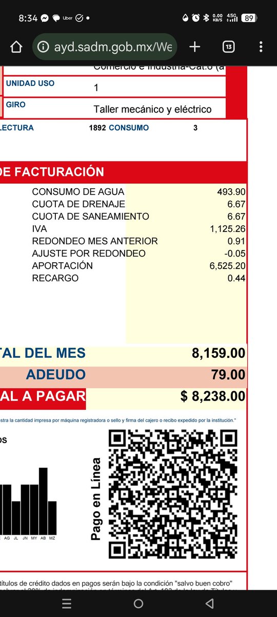 alherrera13's tweet photo. @ayd_monterrey @Profex @AtencionProfeco hagan los cálculos de la factura y vena que el IVA no es el correcto. Ya me cansaron en @ayd_monterrey https://t.co/60PQvPwwJK