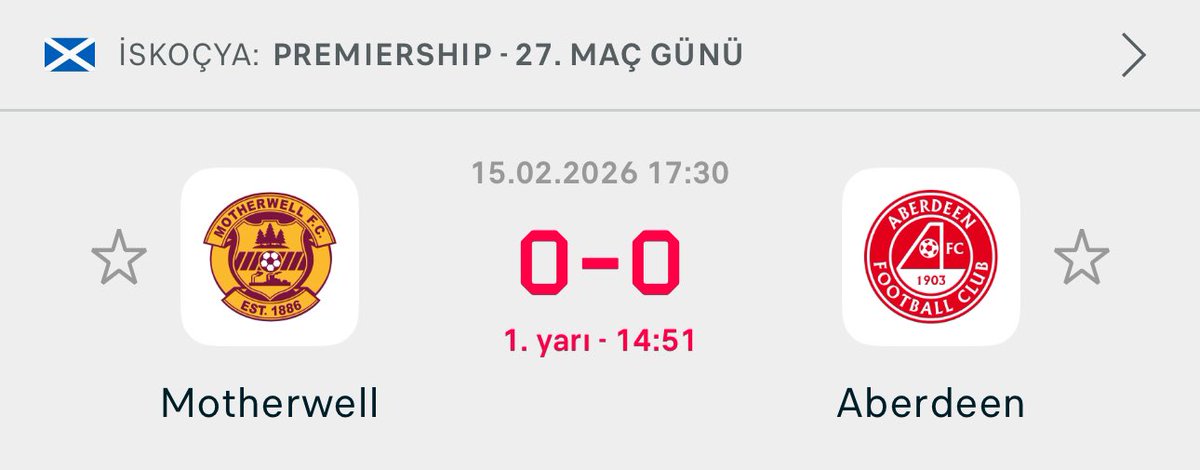 İlk yarı 0.5 üst 1.50 Oran 
İlk yarı ev 0.5 ist 1.80 Oran