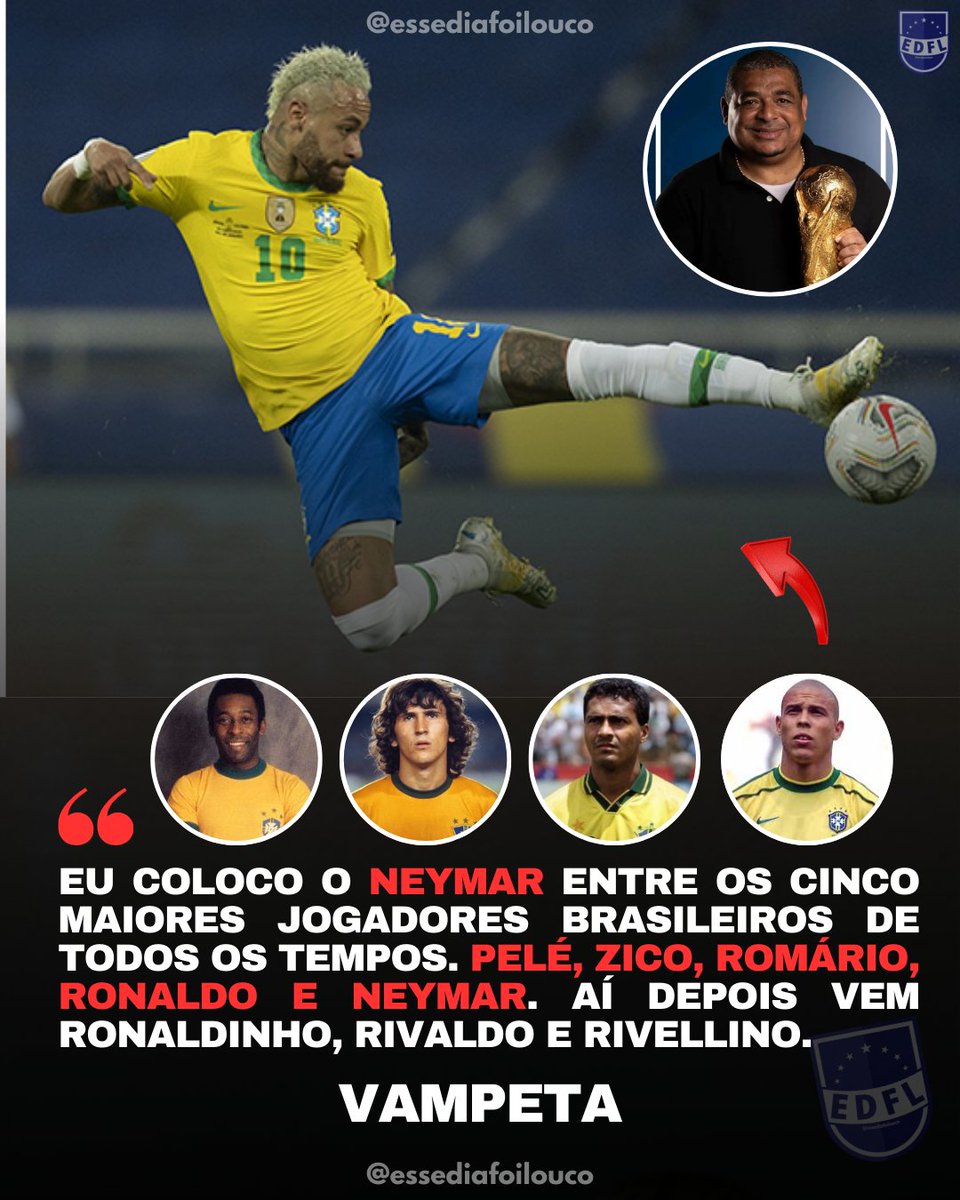 essediafoilouco's tweet image. Discorda do Vampeta = LEIGO ou pior.