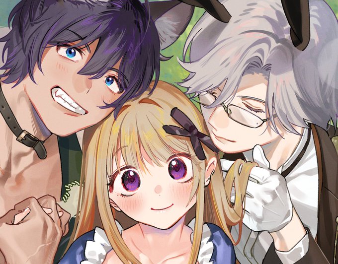 かわいい〜〜〜〜〜(好き作家さんのオリキャラが)skebっていうかファンアートじゃんもう。。。。ラブ。。。。❤️ 