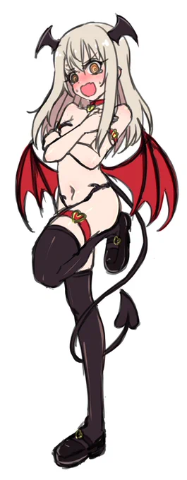 イリヤちゃん、公式ではノリノリでポーズ決めてたけど、どこかのタイミングでヤバい格好してることに気が付くと思う。
