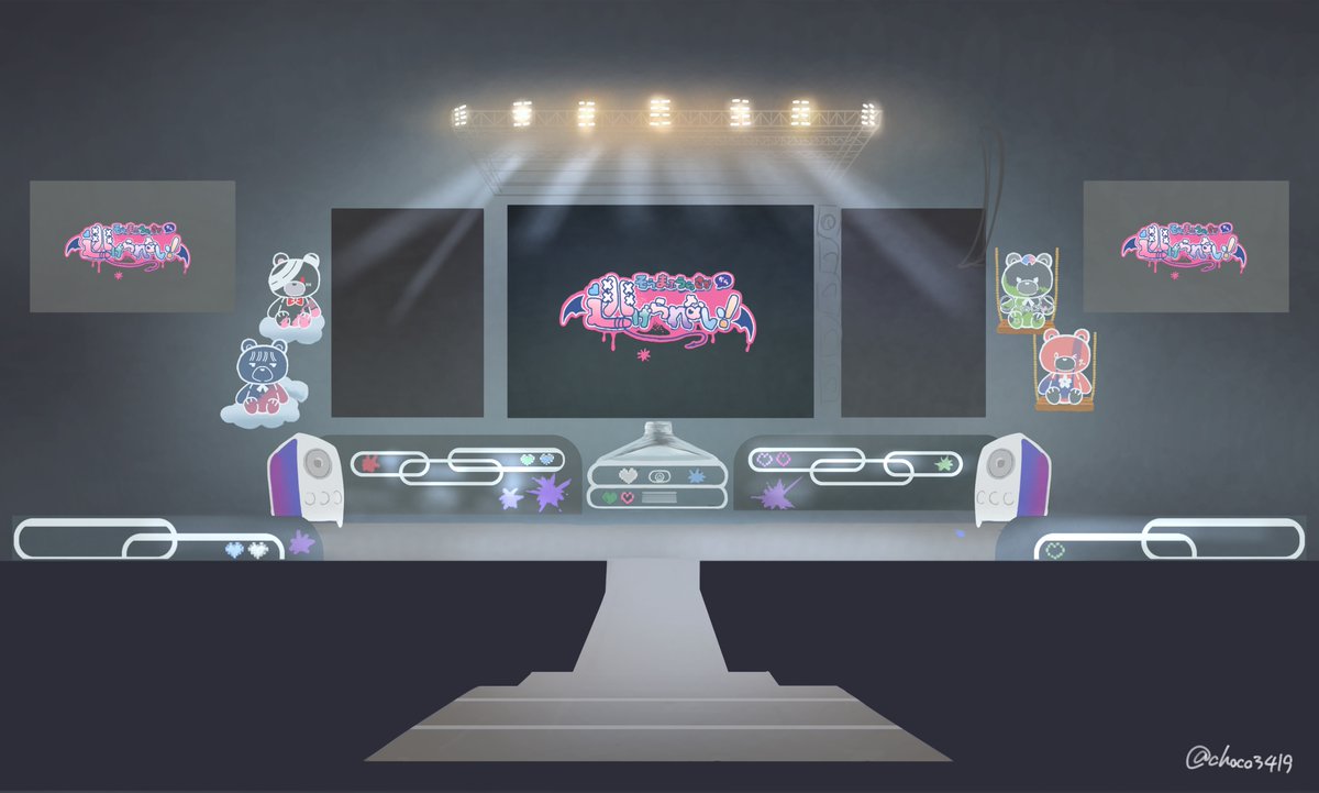 そらまふうらさかから逃げられない！
ステージセットスケッチ