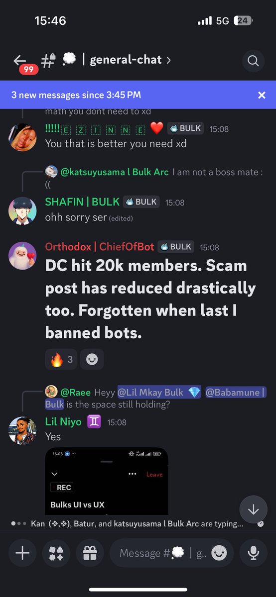 Huge congrats to <a href="/bulktrade/">BULK</a> and team members for hitting 20k members on Discord!

This community is growing fast because Bulk is building something different..,a hyper performant, fair trading platform that combines the power of a DEX with the speed and efficiency of a CEX. It’s