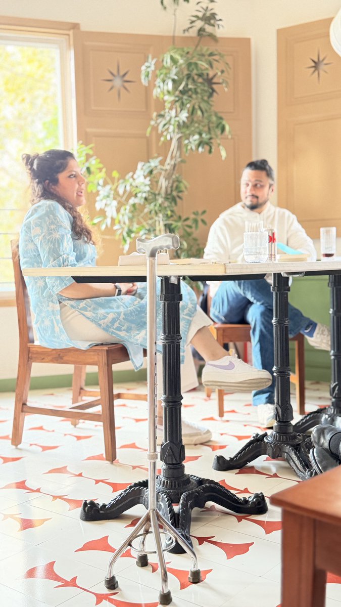 amritat's tweet photo. Thank you everyone who came! And here’s to more inter-generational chats and community connections and “third spaces” 
Also readers!! ( do grab a copy of Lonely People Meet &amp; The Other Sister anyway and share your take) 
🧿💙🙏🏾 @Neha_Bedi @ReshmiDG @sayantansunnyg https://t.co/3XrjWTYoz4