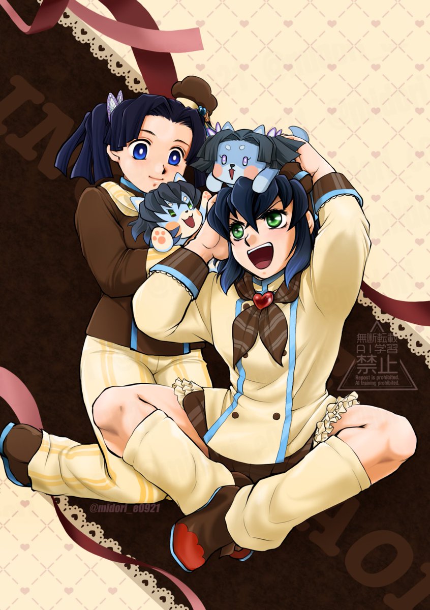 遅刻　伊アオバレンタイン💝
アオちゃんハム式が可愛過ぎてしょうがない感じだったのでコスチェンジしてみた⋯😅💦